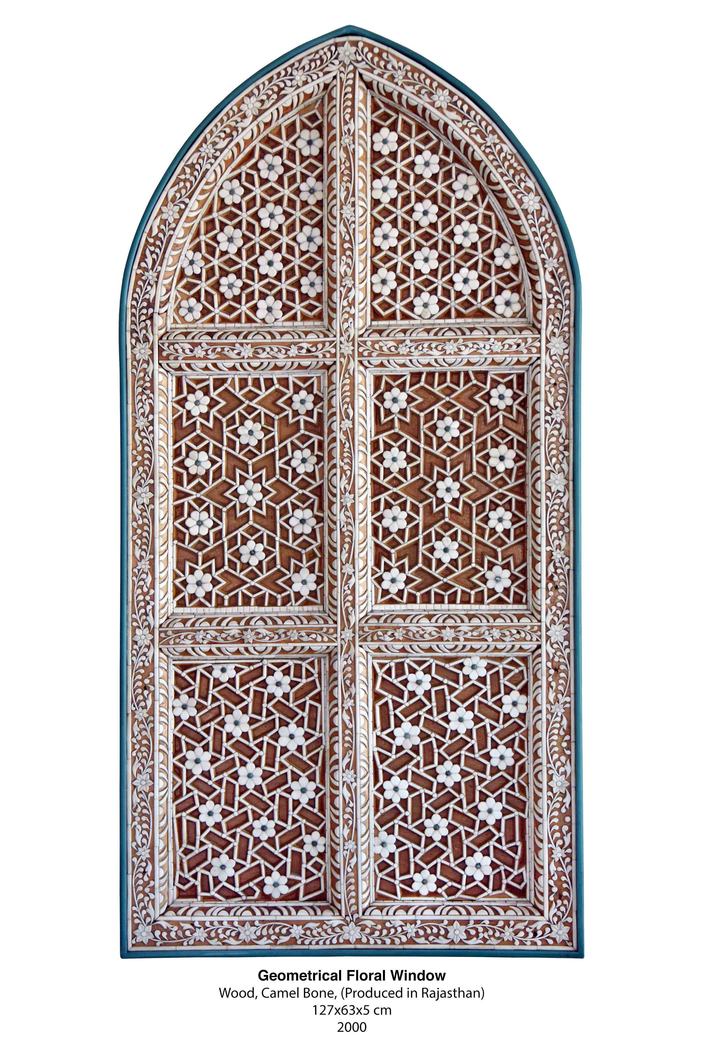 Geometric Floral Window